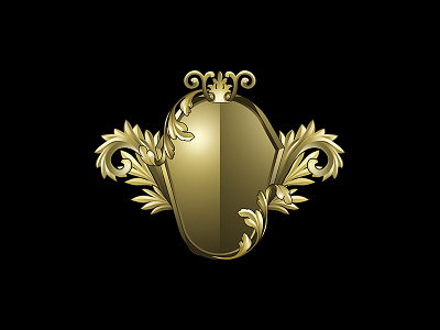 Shield Baroque 6 adobe illustrator cc artwork baroque concept design gold illustration logo shield baroque shield logo shields sketch