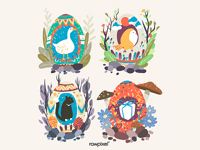 Easter Egg adobe illustrator cc artwork artworks concept design easter eggs graphic illustration vector