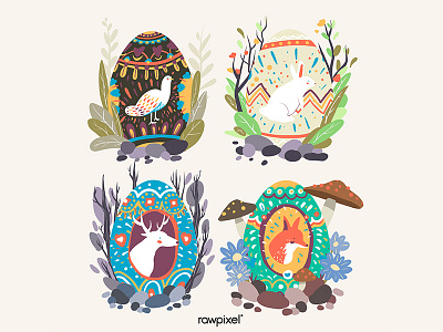 Easter Egg adobe illustrator cc artwork concept design easter eggs graphic illustration vector