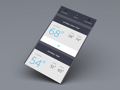 Temperature Data bar dashboard data graph mobile temperature toggle ui weather