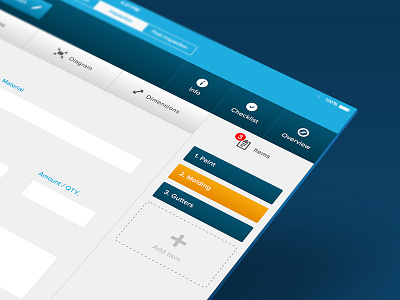 Items UI add app blue ipad item ui
