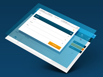 Items Modal add app blue ipad item ui