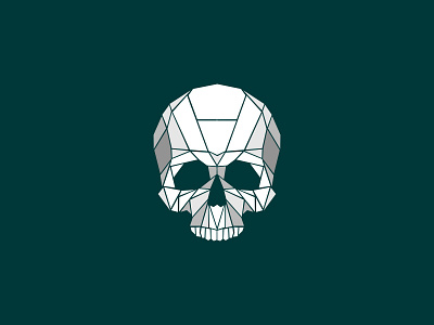 Geobonez geometric halloween illustration skull