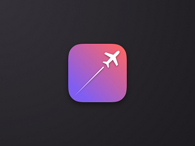 NDC2014 - iOS App Icon app gradient icon interface ios ndc2014 plane ui ux