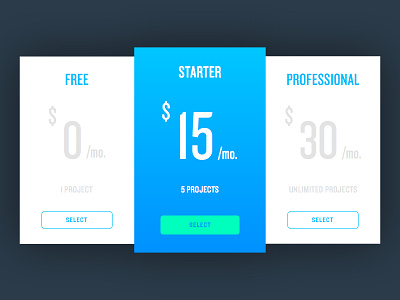 Pricing Table knockout price pricing table ui ux