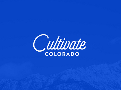 Cultivate Colorado branding colorado cultivate identity logo script