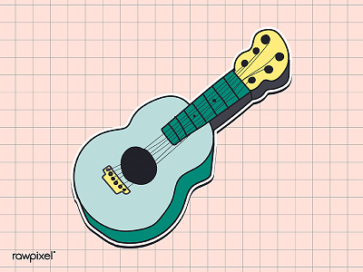 funny art design funny graphic guitar illustration illustrations rawpixel vector