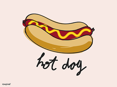 Hotdog food hotdog illustrations vector