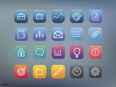 Iconapp application icons vector