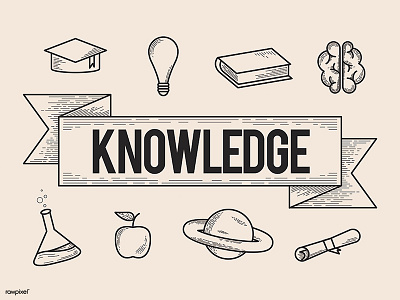 Knowledge icons illustrations knowledge vector