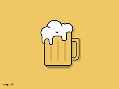 Beer for friday :) beer icons illustrations vector