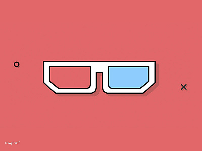 3dglasses 3d 3dglasses icon illustrations vector