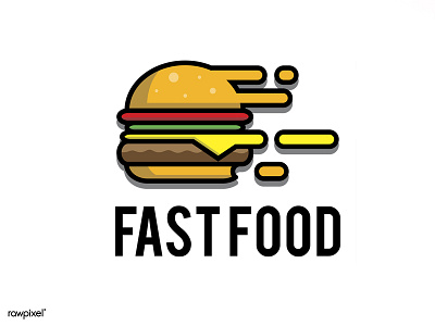 Hamburger eat fast food hamburger illustration vector
