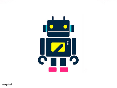 Robot illustration robot technology vector