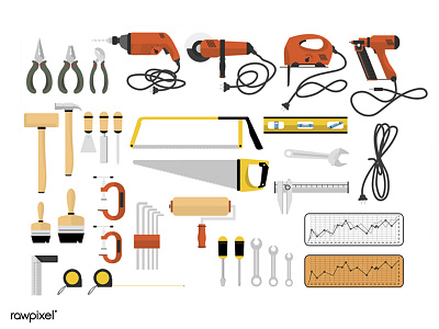 Tools illustration kit tools vector