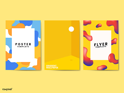 poster background design gradient gradient color graphic illustration illustrations rawpixel set vector