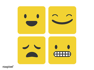 Emoji design emoji emoji set face graphic icons illustration illustrations rawpixel set vector yellow