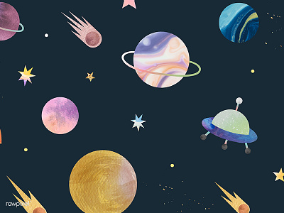 Outer Space design galaxy graphic illustration illustrations rawpixel space vector