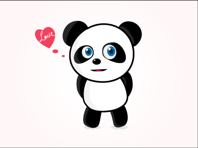 Cute Panda Mascot cartoon illustration mascot panda vector