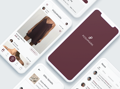 Poshmark App Redesign Project app mobile app design mobile ui ui ux