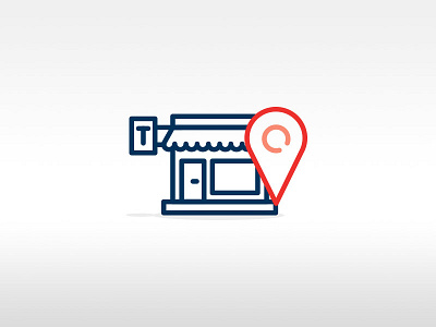 Tobacco shop locator bank icon illustration locator map outline pin search service shop store tobacco