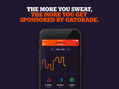 Sponsored by Gatorade - App android app app design design drink energy flat gatorade ios sport web design website