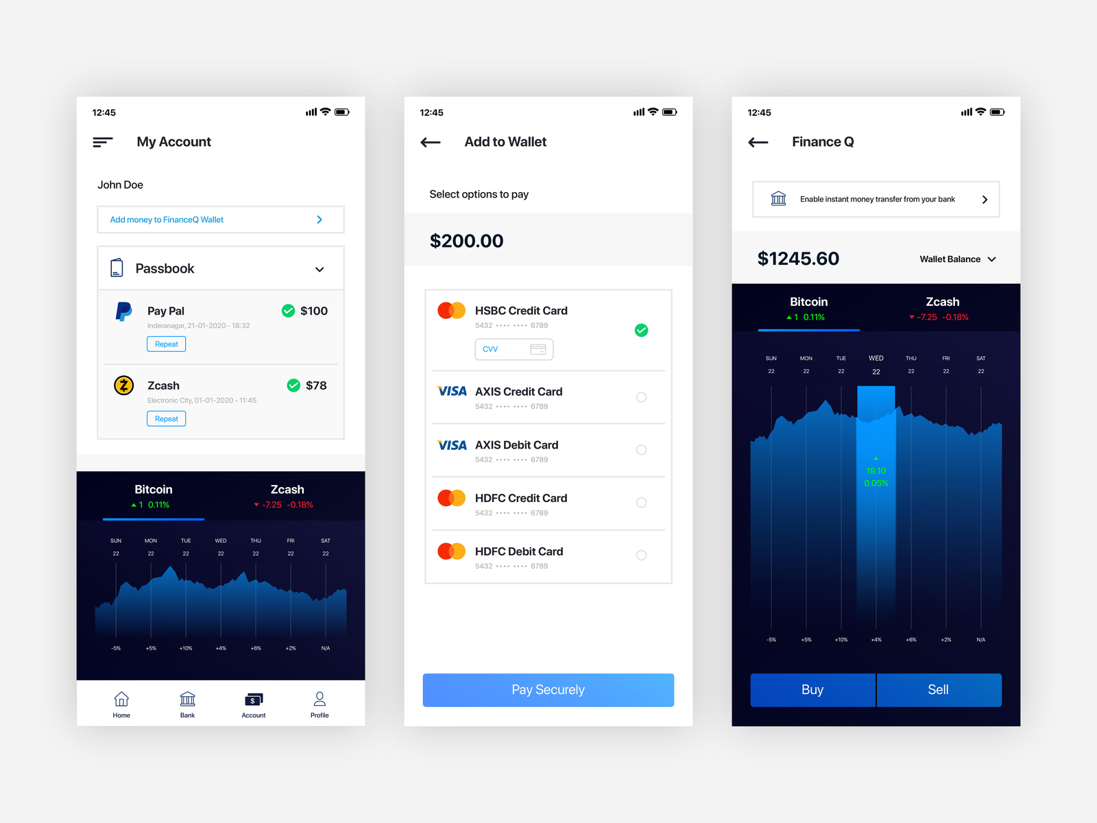 Investment App Design by RohitKartha on Dribbble