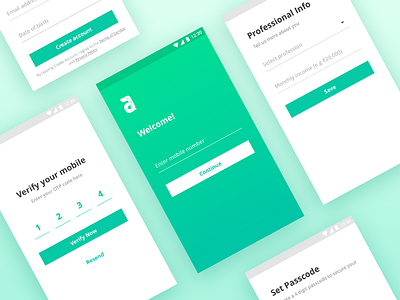Sign-up Flow albert pinto android login mobile app sign up ui ux