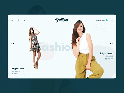 Web UI exploration for a fashion store.