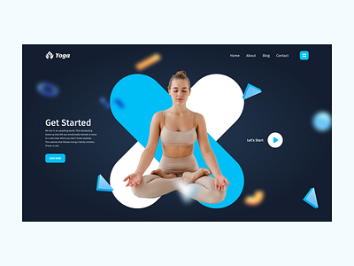 Yoga - The Fitness Center Web Layout