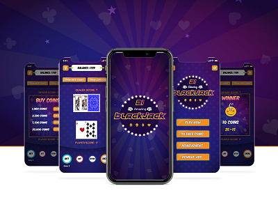 21 Amazing BlackJack apps blackjack cards coins game ios iphonex poker