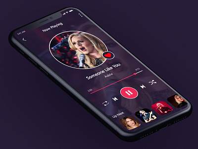 Music Player App_iPhoneX