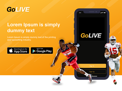 GoLIVE Sports Web Page