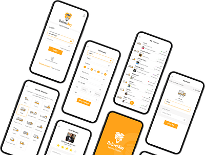 DELIVERANY IS AN ONLINE LOGISTICS PLATFORM logistics logistics app logistics company ui ux design uiux