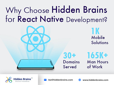 Why Choose Hidden Brains for React Native app development app development application react native development company responsive