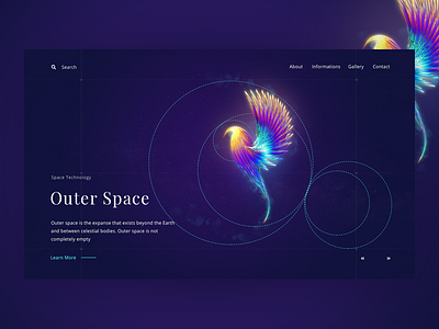 Space ( Creative Header Exploration) by Aura on Dribbble