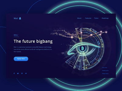 AI For Cryptocurrency (Web UI) ai bitcoin blockchain character cryptocurrency exchange gradient illustration startup ui ux web