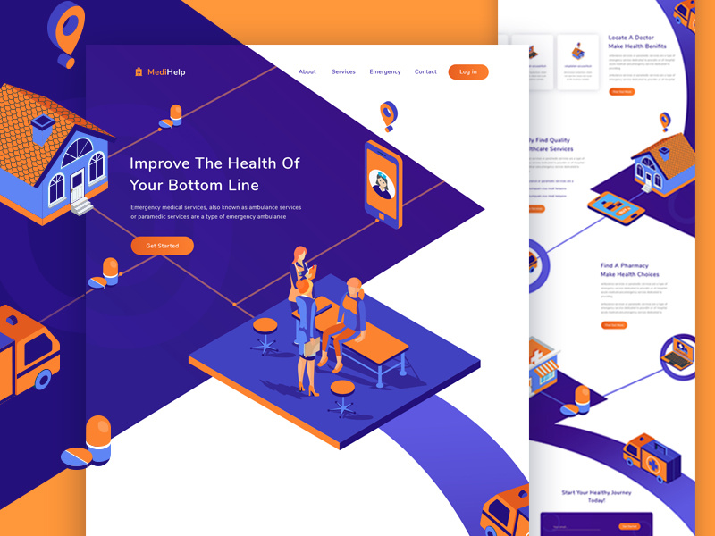 Medical Platform Landing Page