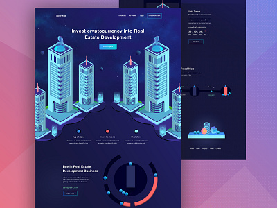 Real Estate Crypto Landing 2018 trends best design crypto exchange crypto trading crypto wallet cryptocurrency cryptocurrency investments dashbaord google ico illustration landing ico landing page medical app new trend real estate ui ux webapplication website