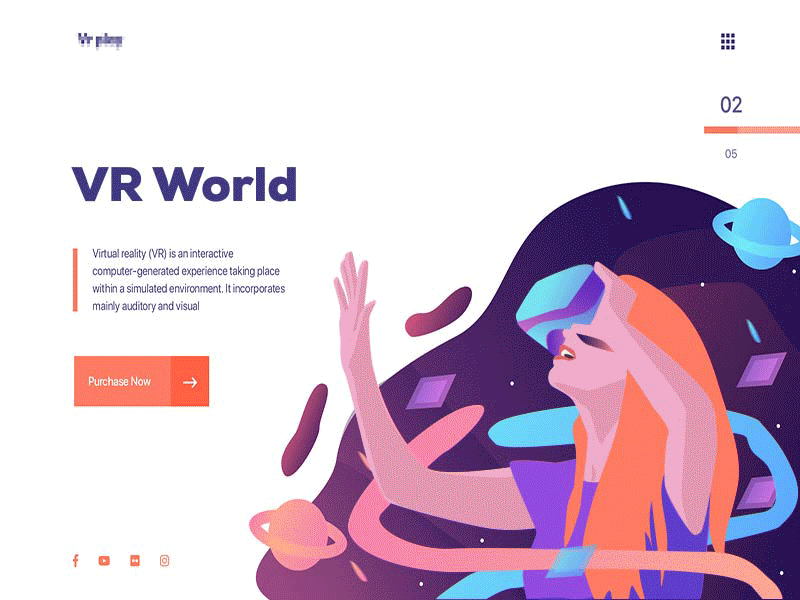VR animation ar artificial intelligence augmented reality best design colorful illustration cryptocurrency dashboard header illustration illustration landing page new trend ui vector animation virtual assistant vr webapplication website