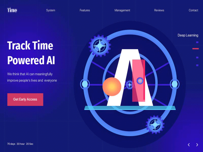 AI Website_Illustration/Animation 2019trends 3d 3d animation abstract after effects animation artificial intelligence augmented reality best design blockchain cryptocurrency illustration landing page motion design new trend saas landing page software design software landing page ui virtual assistant web