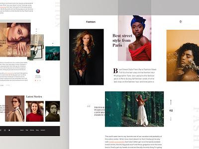 Fashion Article Page article page blog branding card category page clean ecommerce website fashion article page fashion blog fashion website landing page layout magazine minimal blog new trend news website photography website travel article page travel blog ui ux design
