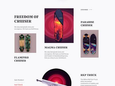 Skateboard Web Store by Zuairia for Awsmd on Dribbble