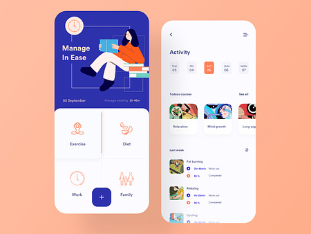 Activity Tracker By Zuairia On Dribbble