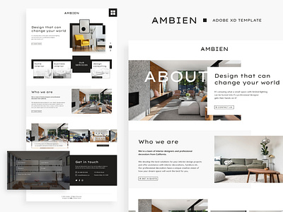 Ambien Web Design branding graphic design pixelio ui web dsign