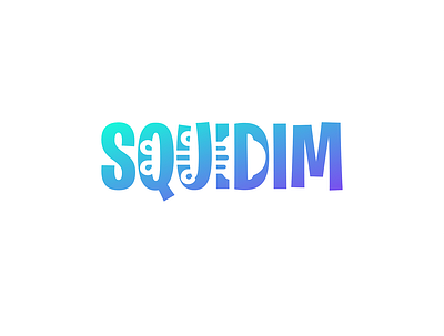 squidim branding design logo squid vector