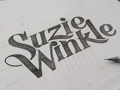 Suzie Winkle handwritting logo type typography
