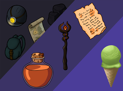 Game items game art game asset props
