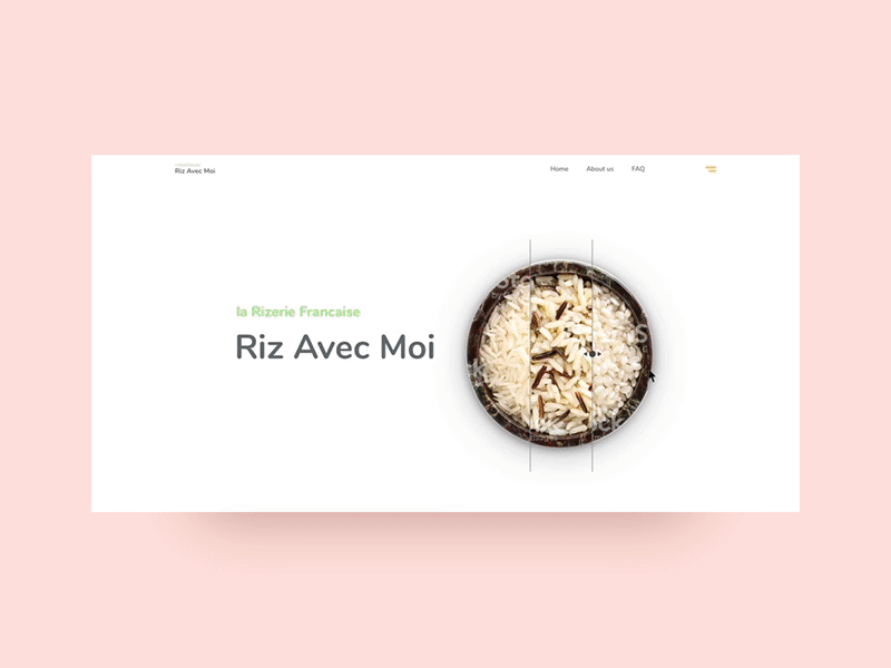 Riz Avec Moi annimation design ui ux web design