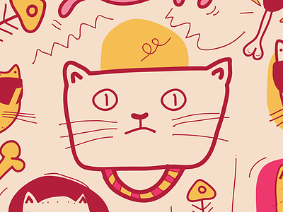 Cats design illustration vector